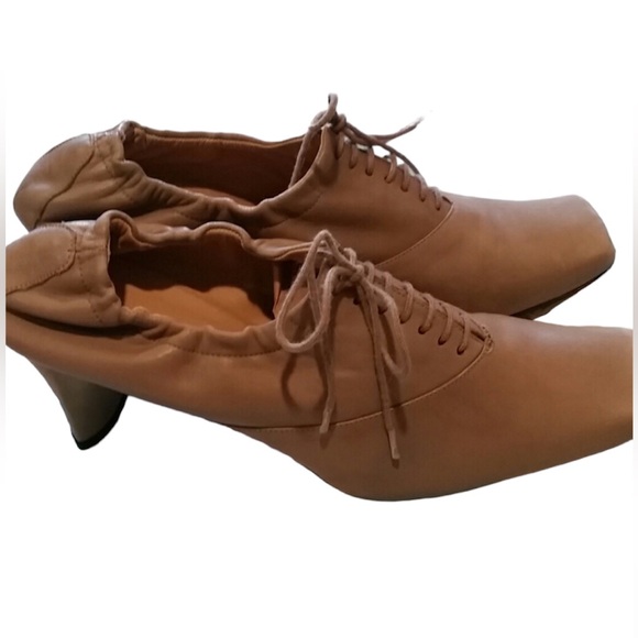 Audley London Tan Soft Leather Lace Up Shoes size EU 38 US 7.5 - Picture 5 of 8